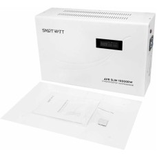 Стабилизатор SMARTWATT Стабилизатор напряжения AVR Slim 10000RW белый [4512020310006]