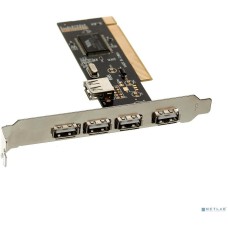Exegate EX281227RUS Контроллер EXE-352 PCI v2.2, 4*USB2.0 ext. + 1*USB2.0 int., VIA Labs Chipset VT6212L