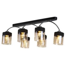 HIPER Люстра Orlando H111-6, 6 х 60 Вт, 3000К черный/хром