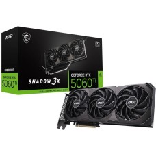Видеокарта MSI Видеокарта RTX5060Ti SHADOW 3X OC CLASSIC 8GB GDDR7 128bit 3xDP HDMI 3FAN RTL