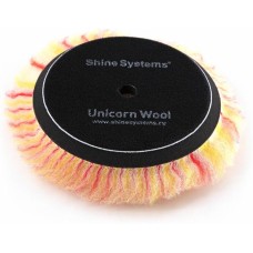 Круг полировальный SHINE SYSTEMS SS532 Shine Systems Unicorn Wool Pad - полировальный круг из цветного меха, 130 мм