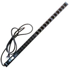 LANMASTER Блок распределения питания TWT-PDV-12GS-8C3-GP верт.размещ. 12xSchuko 8xC13 базовые 16A Schuko 3м