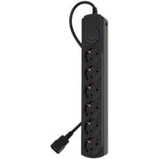 IPPON Сетевой фильтр BK-6-UPS-1.8-10-B 1.8м (6 розеток) черный (коробка)