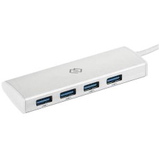 DIGMA Разветвитель USB-C HUB-4U3.0-UC-S 4порт. серебристый