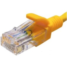 SUPRLAN Патч-корд 10-0162 UTP RJ-45 вил.-вилка RJ-45 кат.5E 1м желтый LSZH 26AWG