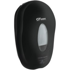 GFmark - Дозатор СЕНСОРНЫЙ, для жидкого МЫЛА , модель КОКОН с окошком, пластик АБС, ЧЁРНЫЙ, с датчиком объёма жидкости и уровня заряда батарей, 1000 мл 722