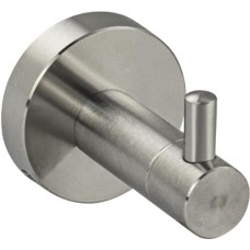 GFmark - Крючок одинарный, из нержавеющей стали, с круглым основанием, цвет САТИН. 80110