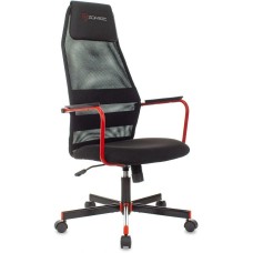 ZOMBIE Кресло игровое One черный TW-01 3C11 сетка/ткань с подголов. крестов. металл