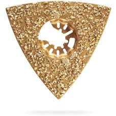 ЗУБР CARBIDE ВК8 Р20, 80 мм полотно треугольное зачистное с твердосплавной крошкой: клей, краска, раствор, кирпич, пенобетон, StarQuick (15583-P20)