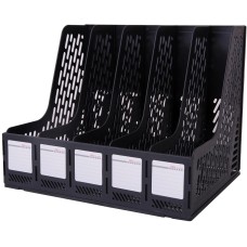 DELI Лоток вертикальный E9838black для бумаг 365x380x30мм черный