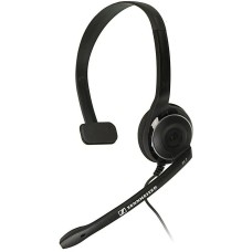 SENNHEISER Наушники с микрофоном PC 7 черный 2м накладные USB оголовье (504196)