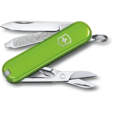 VICTORINOX Нож перочинный Classic SD Smashed Avocado (0.6223.43G) 58мм 7функц. подар.коробка