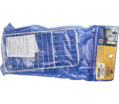 Аксессуары для ванной комнаты и туалета САНАКС 1221 Мыльница решетка большая двухсекционная нержавейка хромированная (2)