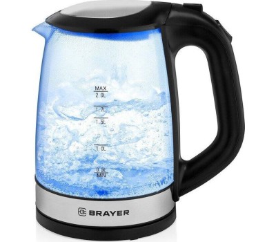 Чайник BRAYER BR1040BK стекло