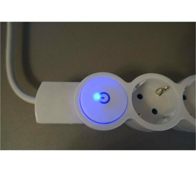 Сетевой фильтр DUWI 32572 7 С/Ф 5 гнезд- 3,0м - слоновая кость