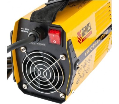 Сварочное оборудование DENZEL Аппарат инвертор. дуговой сварки DS-180 Compact, 180 А, ПВ 70%, диам.эл. 1,6-4 мм 94372