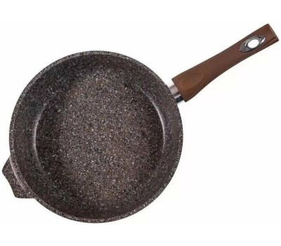 Сковорода МЕЧТА С28902 Premium (mokko) 28см с несъемн. ручкой и стекл. Крышкой