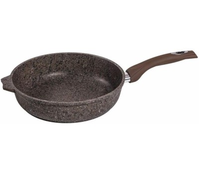 Сковорода МЕЧТА С28902 Premium (mokko) 28см с несъемн. ручкой и стекл. Крышкой