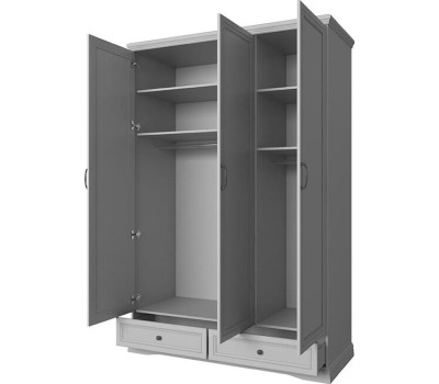 Модульная мебель АНРЭКС VALENCIA Шкаф 3DG2S Z. Цвет СЕРЫЙ (6 уп.)