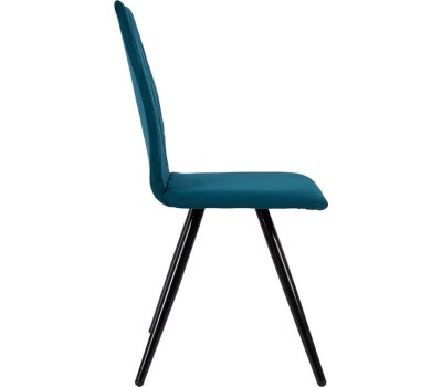 Стул обеденный POLINI Home Rio SM, темно-бирюзовый - черный (2 кор.)