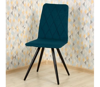 Стул обеденный POLINI Home Rio SM, темно-бирюзовый - черный (2 кор.)