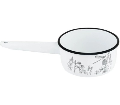 Ковш APPETITE 1с22с FLORA-2 эмал 1,0л цил без/кр