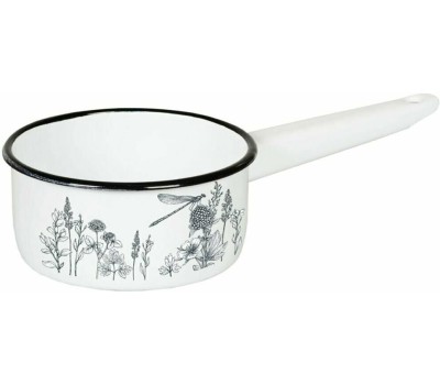 Ковш APPETITE 1с22с FLORA-2 эмал 1,0л цил без/кр