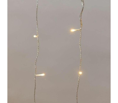 Гирлянда NEON-NIGHT (235-556) ДОЖДЬ (занавес) 2х3м, прозрачный ПВХ, IP44, мерцающий Flashing, 300LED Теплые Белые, 15 нитей, 20LED/нить