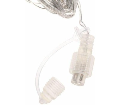 Гирлянда NEON-NIGHT (235-556) ДОЖДЬ (занавес) 2х3м, прозрачный ПВХ, IP44, мерцающий Flashing, 300LED Теплые Белые, 15 нитей, 20LED/нить