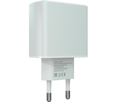 СЗУ MORE CHOICE (4620202551252) NC61a White - 1USB+1USB-C 3.0A PD 20W+QC3.0 быстрая зарядка для Type-C