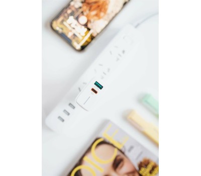 СЗУ MORE CHOICE (4620202551252) NC61a White - 1USB+1USB-C 3.0A PD 20W+QC3.0 быстрая зарядка для Type-C