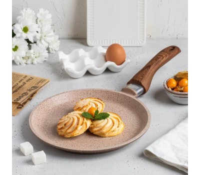 Сковорода ТРАДИЦИЯ ТМИ6221И блинная а/пр литая 22см Миндаль