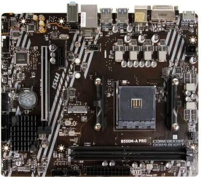Материнская плата MSI Материнская плата B550M-A PRO Soc-AM4 AMD B550 2xDDR4 mATX AC`97 8ch(7.1) GbLAN RAID+DVI+HDMI