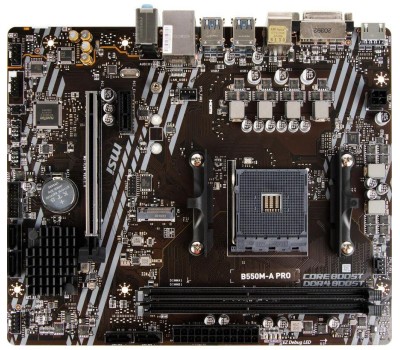 Материнская плата MSI Материнская плата B550M-A PRO Soc-AM4 AMD B550 2xDDR4 mATX AC`97 8ch(7.1) GbLAN RAID+DVI+HDMI