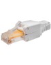 SUPRLAN Коннектор (10-0218-1) UTP кат.5E RJ45 с защитным колпачком серый
