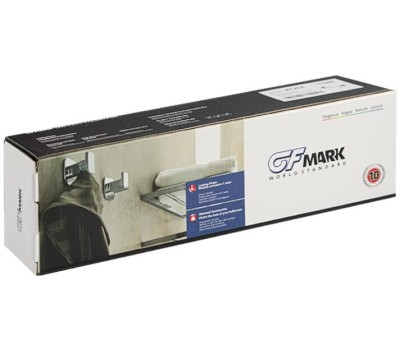 Аксессуары для ванной комнаты GFMARK 87204 Вешалка с тремя крючками прямая, из нержавеющей стали, с квадратным основанием, цвет САТИН