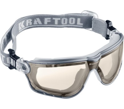 KRAFTOOL ASTRO прозрачные защитные очки, открытые, антибликовое покрытие, наголовная лента, оптический класс 1 (11009)