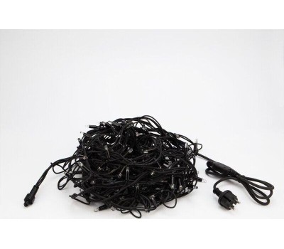 NEON-NIGHT Гирлянда светодиодная Бахрома (Айсикл) 3,2х0,9м 120 LED ТЕПЛЫЙ БЕЛЫЙ черный каучук 3,3мм IP67 эффект мерцания 230В нужен блок 315-000