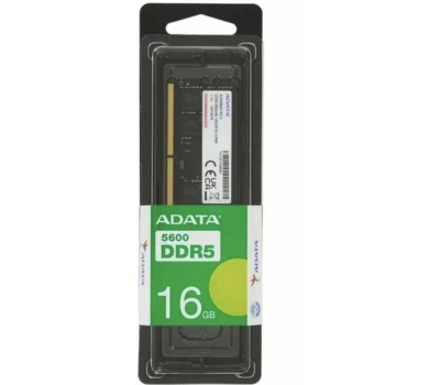 Оперативная память A-DATA Оперативная память AD5S560016G-S DDR5 - 1x 16ГБ 5600МГц, для ноутбуков (SO-DIMM), Ret