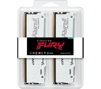 Оперативная память KINGSTON Оперативная память Fury Beast KF556C40BWAK2-32 DDR5 - 2x 16ГБ 5600МГц, DIMM, White, Ret