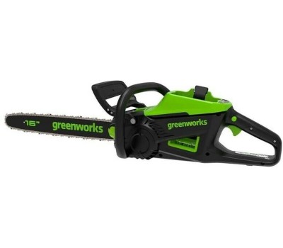 Цепная пила GREENWORKS Цепная пила 2008907UB, аккумуляторная, 60В, 4Ач, без АКБ, с одним аккумулятором