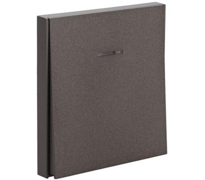 KRANZ Выключатель STRONG 1 кл перекрестный (переключатель) с подсветкой 10А с/у графит