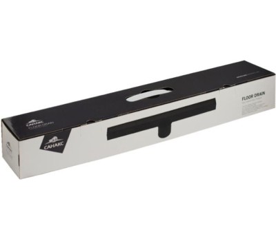 САНАКС - Трап 600х32 мм, нержавеющая сталь, линейный, вертикальный, щелевой, с сухим затвором, цвет ЧЁРНЫЙ. 40053B