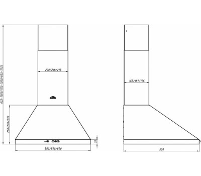 Вытяжка ELIKOR ВЕНТА 60Н-650-К3Д нерж