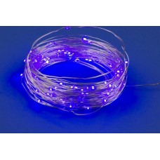 Гирлянда UNIEL (UL-00007187) ULD-S1000-100/SCB/3AA PURPLE IP20 DEW Гирлянда светодиодная на батарейках