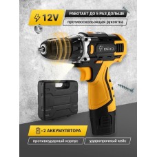 Дрель аккумуляторная DEKO Banger 12V SET 3 в кейсе, 2х2.0Ач, з/у 063-4130