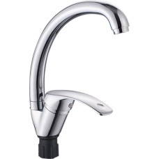 Смеситель АНТЕЙ 597024-ANT Европа Смеситель д/кухни шар. с высоким изливом, креп.гайка d40