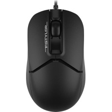 A4TECH Мышь Fstyler FM12S черный оптическая 1200dpi silent USB 3but (FM12S BLACK)