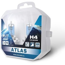 Лампа галогенная AVS ATLAS PB/5000К/PB H4.12V.60/55W. 2шт