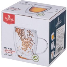 Кружка AGNESS 887-246 DOUBLE-WALL с двойными стенками 320мл